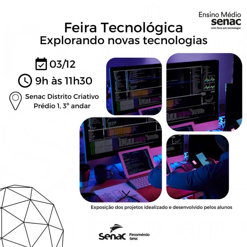 Feira técnica do Senac